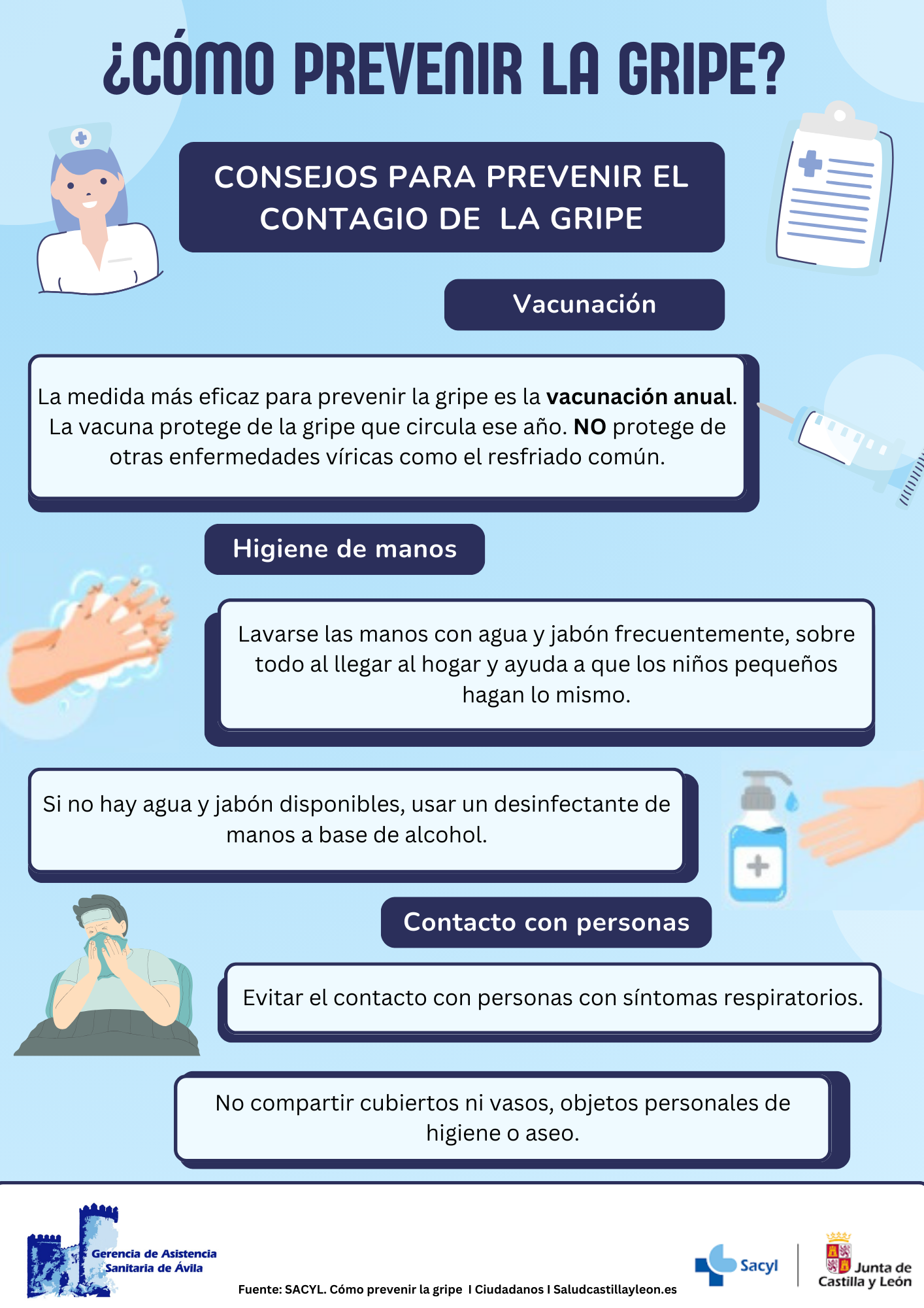 CÓMO PREVENIR LA GRIPE