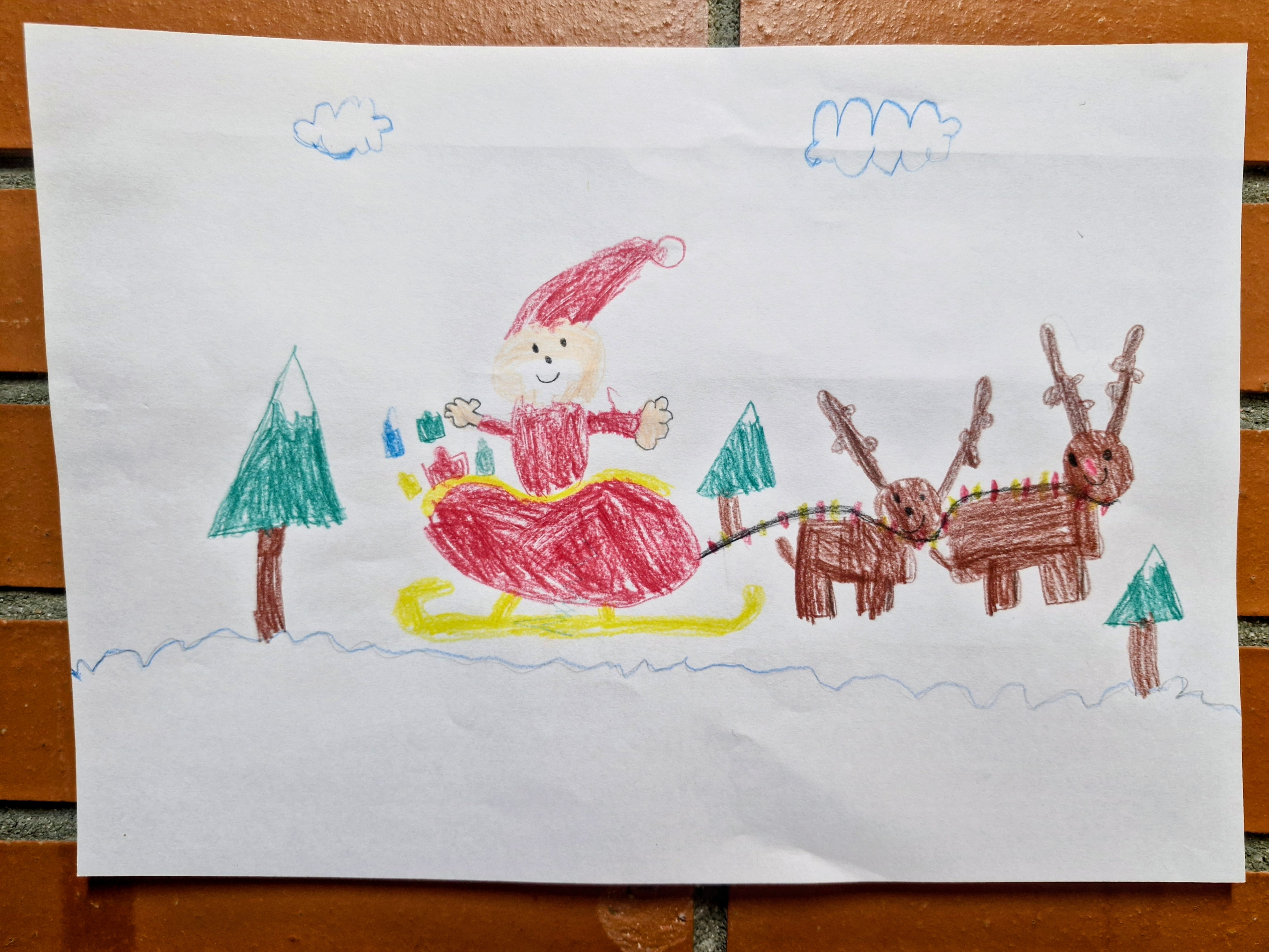 Postal de Martín, ganador del grupo de 3 a 6 años