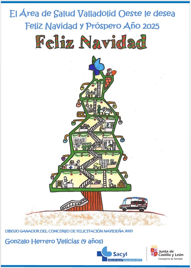 Felicitación Área de Salud Valladolid Oeste Navidad 2025