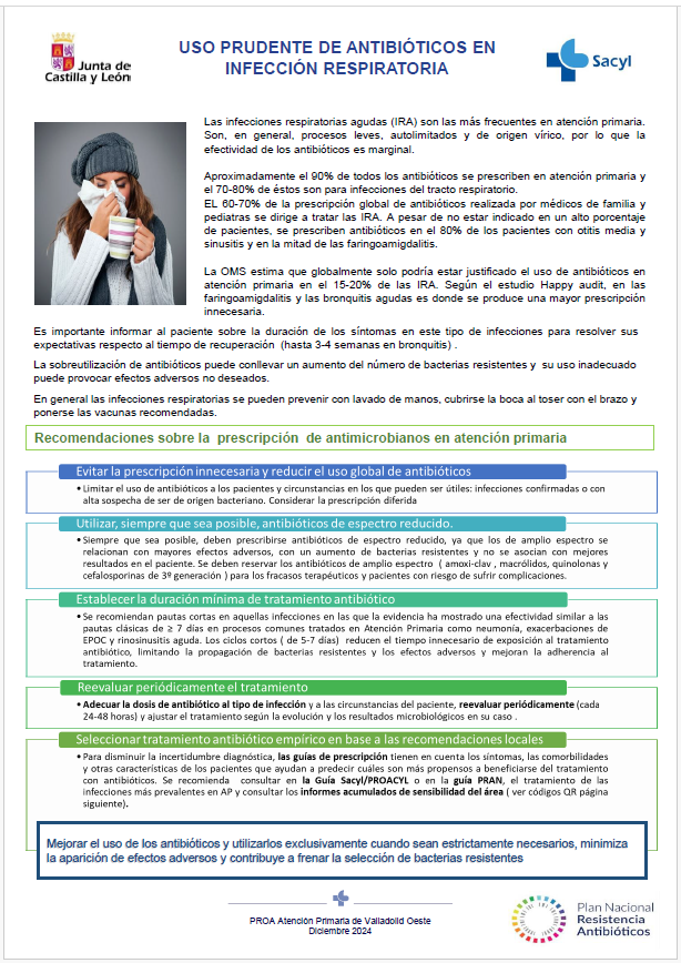 Uso prudente de antibioticos en infeccion respiratoria