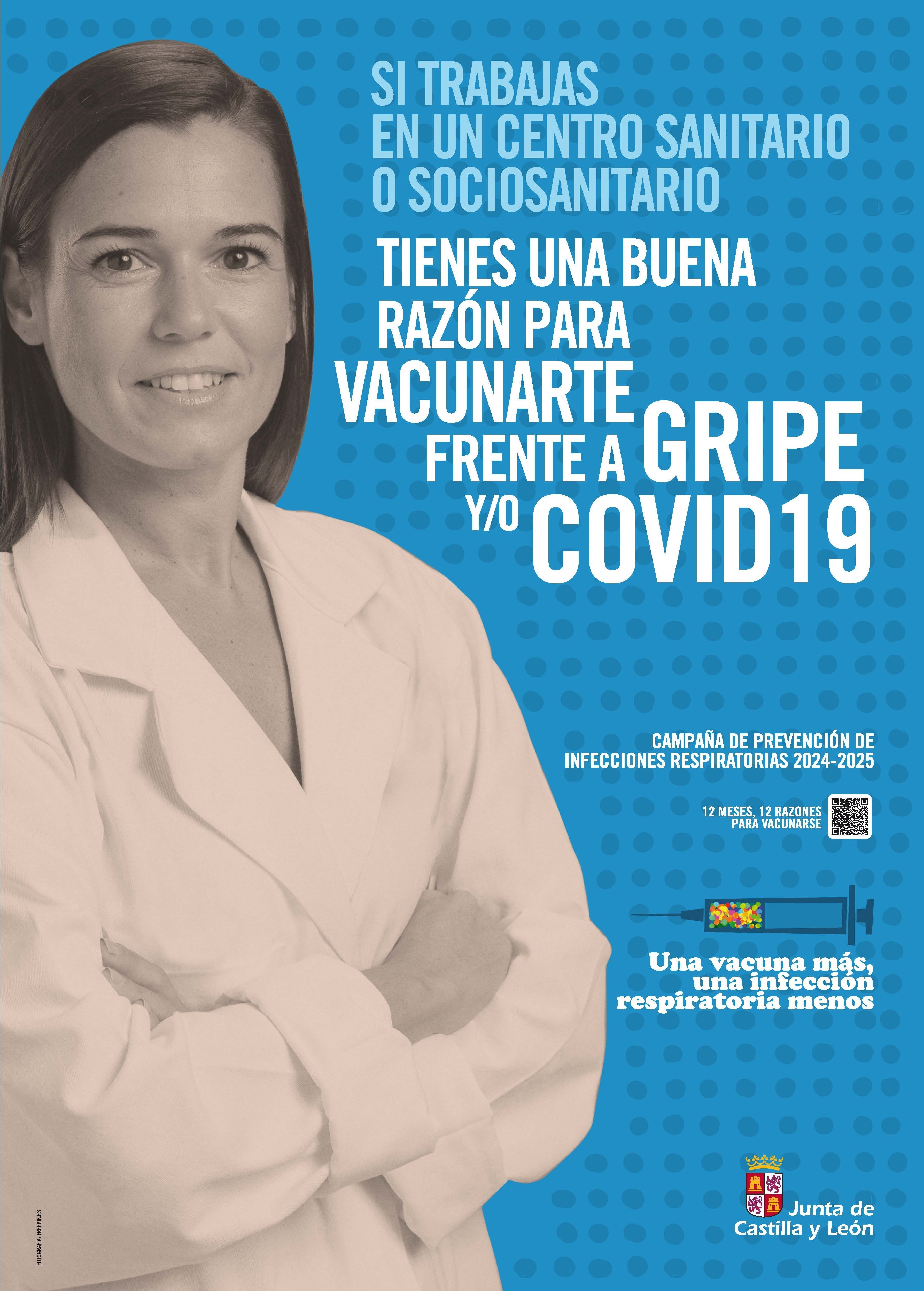 CARTEL CAMPAÑA GRIPE -COVID 2024 - TRABAJADORES